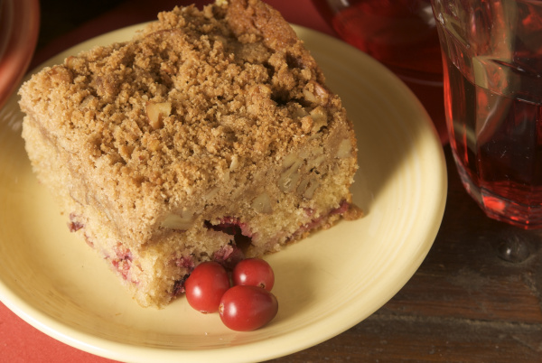 Cranberry-Pecan Streusel Coffeecake